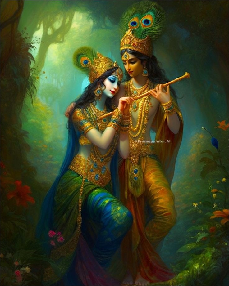 romantic radha krishna images 7