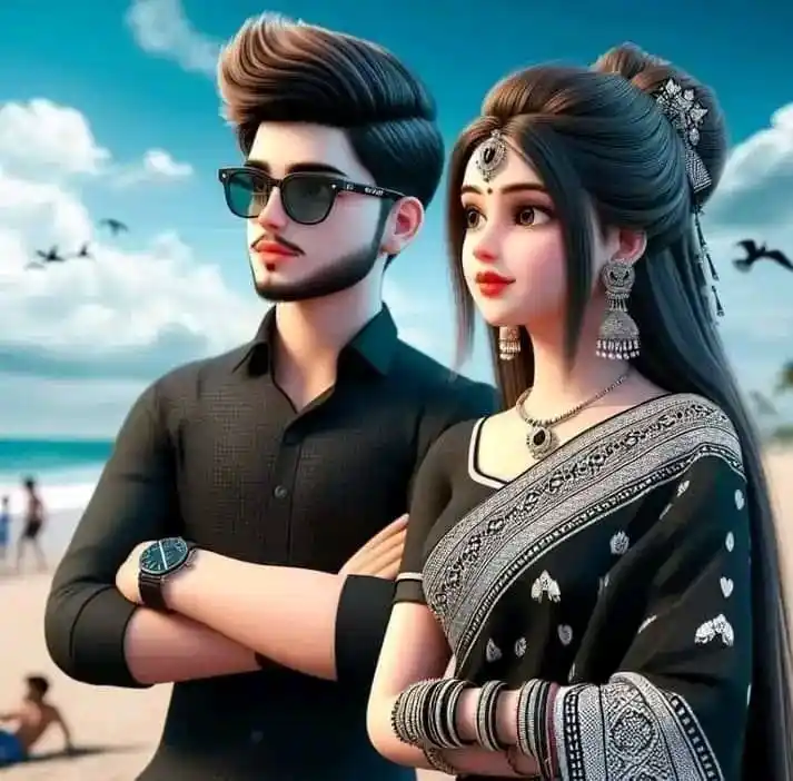 stylish islamic cute couple dp 87